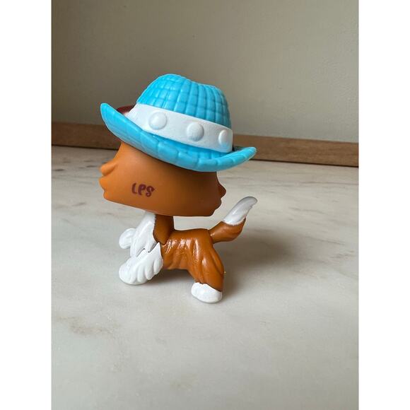 Littlest Pet Shop Collie Dog  #151 G7 Hat Paw Cup Drink Accessory Hasbro LPS - Picture 2 of 8